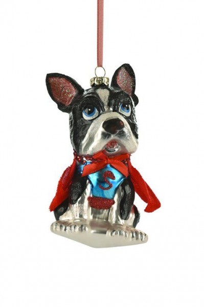 Giftcompany Hänger Hund mit Supermann Kostüm