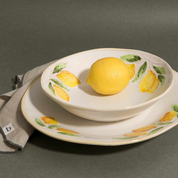 Grün &amp; Form Suppenteller Zitrone 23cm