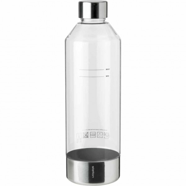 Stelton Brus Wassersprudler Flasche steel
