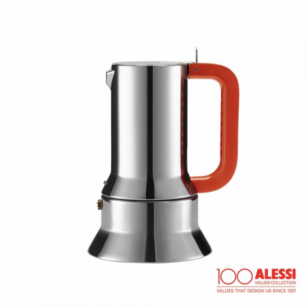 Alessi 9090 Espressokaffeekanne 6 Tassen 100 Jahre