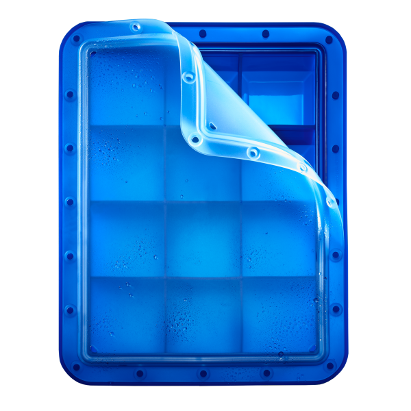 Lurch IceFormer Arctic Würfel 5x5 cm blau mit Deckel